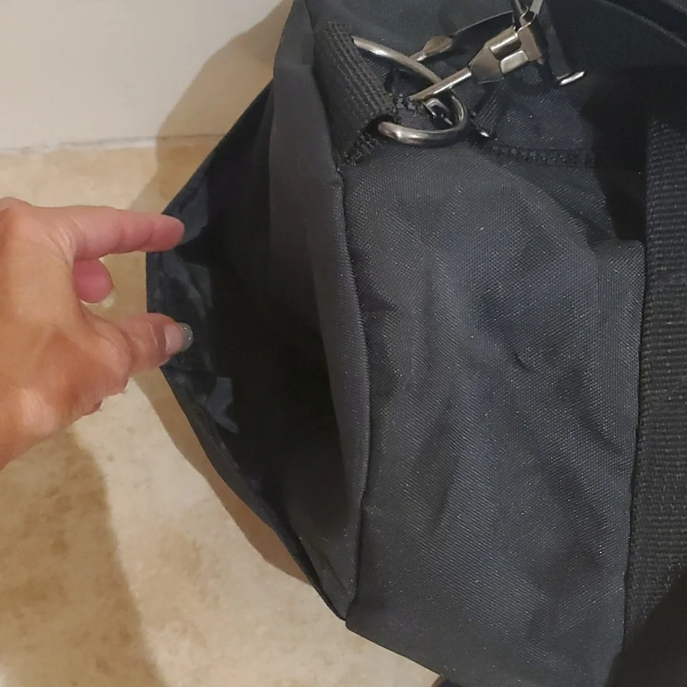 Givenchy Black Nylon Duffle Gym Weekender Bag